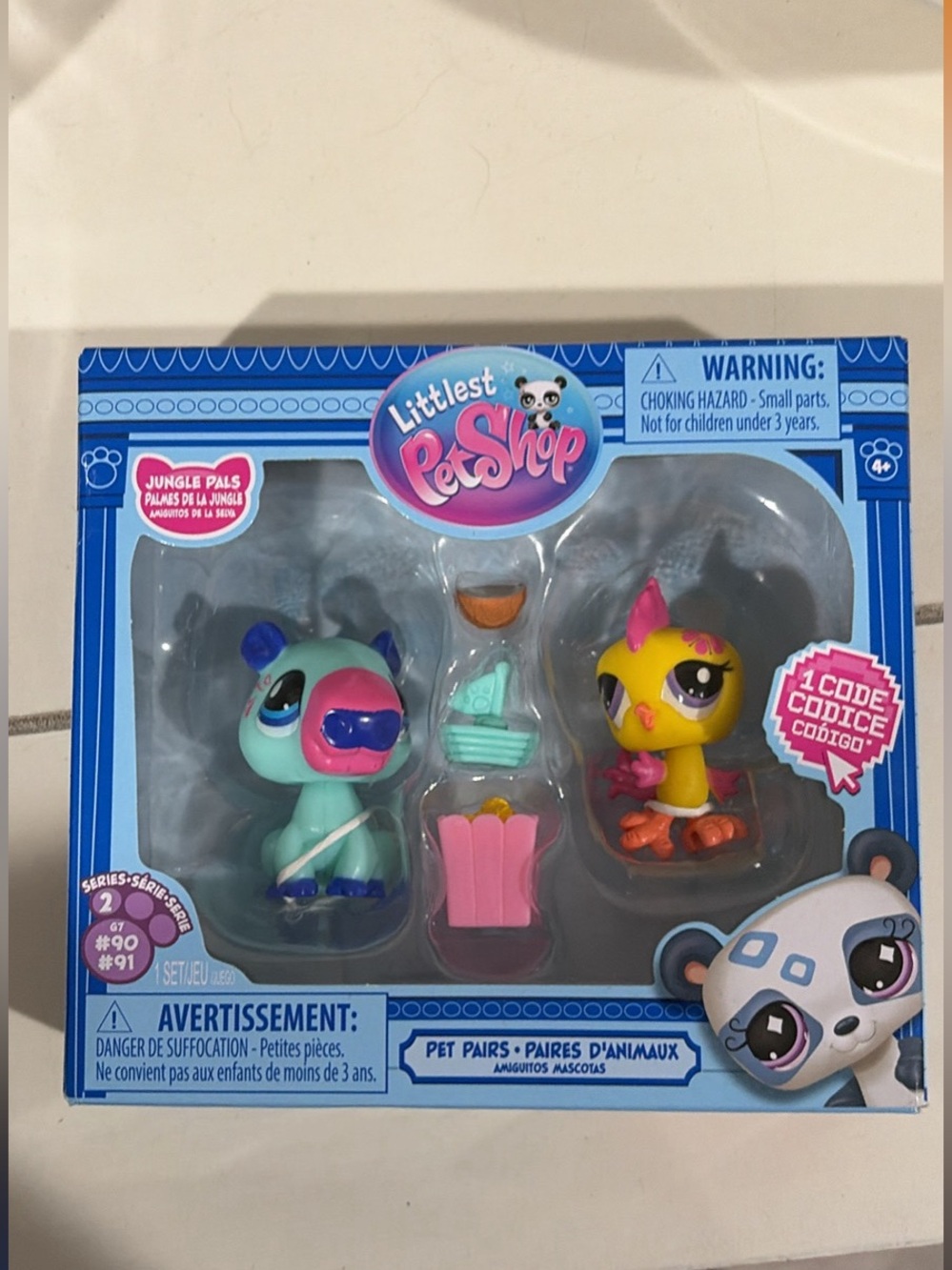 Littlest Pet Shop Teal & Yellow Jungle Pals Set